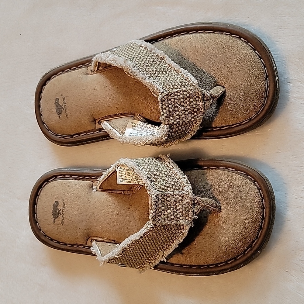 Rocket Dog Kids Brown Canvas Flip Flop Sandals